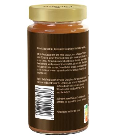 Escoffier Veal Stock - Spicy Soup & Sauce Base Gluten & Lactose-Free No Additives | 400ml - Buy Online on GoSupps.com