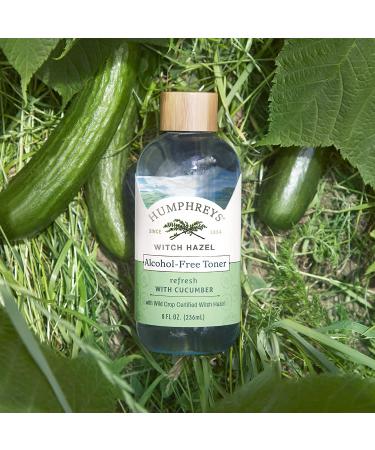 Humphrey's Alcohol-Free Witch Hazel Toner with Cucumber - Refreshing 8 fl oz - Buy Online on GoSupps.com