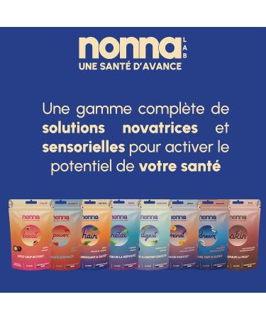 NONNA LAB - Hair - Strength Growth & Vitality - Hair Food Supplements - Vitamin B6 & Biotin - Zinc & Selenium - 1 Month Cure - 30 Chocolate Beads - Made in France - Buy Online on GoSupps.com