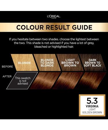L'Oreal Paris Preference Hair Dye 5.3 Virginia - Long Lasting Luminous Permanent Hair Colour - Buy Online on GoSupps.com