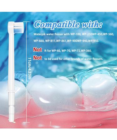 INBOLM Flosser Replacement Tips for Waterpik Water Flosser 6 Pcs Replacement Tips for Waterpik Water Flosser Water Flossers Replacement Heads Compatible with Waterpik Oral Irrigator - Buy Online on GoSupps.com