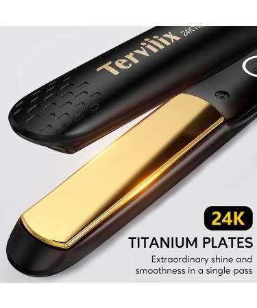 Terviiix Titanium Hair Straighteners - Gold - Buy Online on GoSupps.com