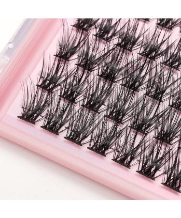 DIY 120Pcs Cluster Lashes C Curl - Natural Look & Dramatic Volume Eyelash Extensions (14/16/18mm) - Ideal for Makeup Enthusiasts - Buy Online on GoSupps.com