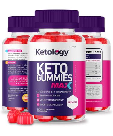 Ketology Keto Max ACV Gummies - Advanced Apple Cider Vinegar Gummies for 30 Days Supply - Buy Online on GoSupps.com