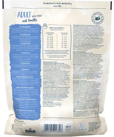 Sanabelle Adult Dry Cat Food with Trout | 6 x 400g Pack | Premium Nutrition for Adult Cats (12+ Months) - Buy Online on GoSupps.com