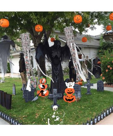 French Fashion Model Ferrets Halloween Windsock Ghost Flag 40" Halloween Outdoor Hanging Decorations Garden Window Yard Decor - Buy Online on GoSupps.com