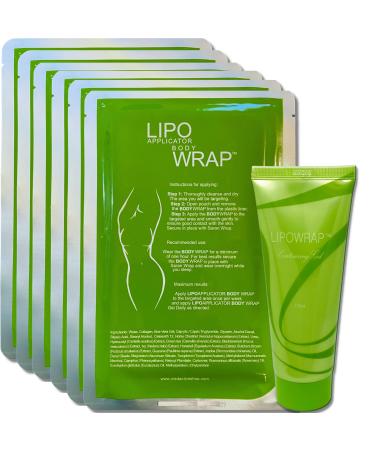 Ultimate Body Applicator Lipo Wrap Works For Body Toning Contouring Firming (6 Wraps + Gel)