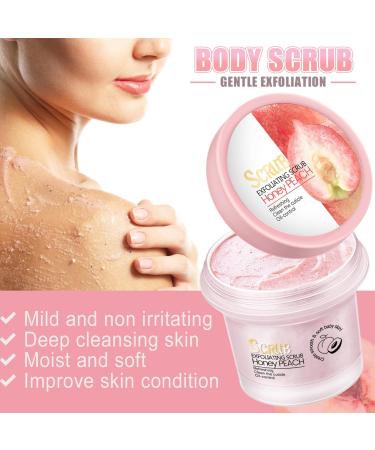 Crsetmyth Peach Body Scrub Cream 100 g peach body scrub peach body scrub deep cleansing increases metabolism and reduces fat natural body scrub for all skin types - Buy Online on GoSupps.com
