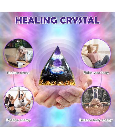 Amethyst Tree of Life Crystal Pyramid Energy Tower for Healing Meditation and Chakra Balance - Buy Online on GoSupps.com