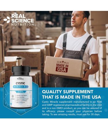 Real Science Nutrition Offers Cystic Miracle - A Natural Supplement to Breathe Easier, Enhance Lung Health, and Improve Well-Being - Buy Online on GoSupps.com