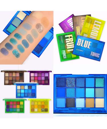 15 Colors Eyeshadow Palette - Ultra Pigmented Shimmer & Glitter Makeup Set for Professional Looks - Buy Online on GoSupps.com