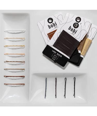 BOBI White Bobby Pins (25 ct) - 2 Inches - Lily - Level 11 White Grey Match - Buy Online on GoSupps.com
