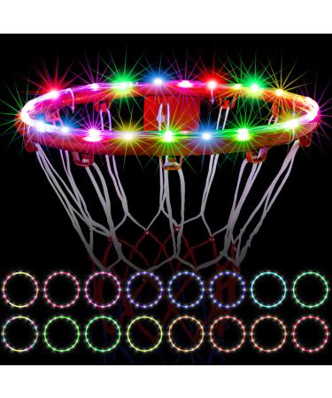 Raipoment LED Basketball Hoop Lights, Remote Control Waterproof Basketball Rim Lights with 17 Colors and 7 Lighting Modes, Super Bright to Play at Night Outdoors, Good Gift for Easter Children