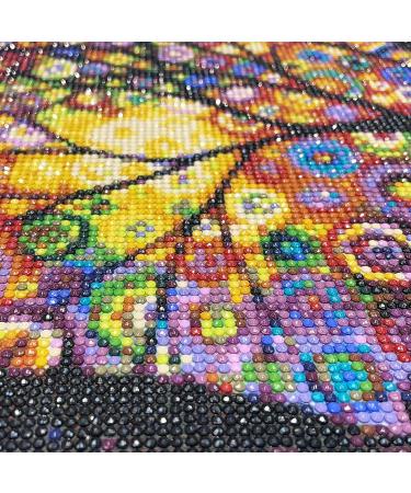MXJSUA Diamond Painting Kit for Adults - 5D DIY Full Drill Round Diamond Art - Geometric Colored Tree Design - Home Wall Decor - 12x16 Inch - Buy Online on GoSupps.com