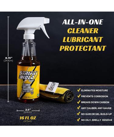 Strike Hold 16oz Gun Oil CLP Cleaner & Lubricant - Premium Gun Cleaning Solvent & Oil Spray - Buy Online on GoSupps.com