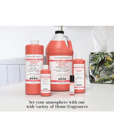 Aroma Depot A Thousand Wishes 4oz Fragrance Oil - Perfect for DIY Candles Bath Bombs & More | Scented Perfume & Skin Oil for Diffusers & Warmers - Buy Online on GoSupps.com