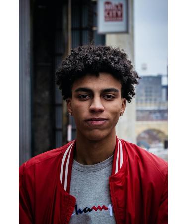 Afro Locke Toupet for Men | Yanahair Thin French Tip Bleached Knot Wigs | Natural Hairline Brazilian Hair System (10x8 #1 Deep Black 8mm Lure) - Buy Online on GoSupps.com