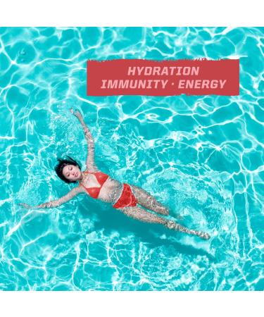 Sunwarrior Hydration Powder - Strawberry Colada Electrolyte Packets | Vegan Sugar-Free | 18 Stick Packs B12 & Elderberry | Active Hydration - Buy Online on GoSupps.com