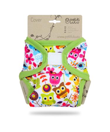 Petit Lulu XL Overpants (12-17 kg) for cloth diapers Velcro (owls)