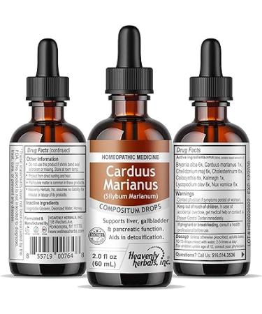 Carduus Marianus Compositum Drops - Liver  Gallbladder & Pancreatic Support - 2.0 fl oz (Alcohol Free) - Buy Online on GoSupps.com
