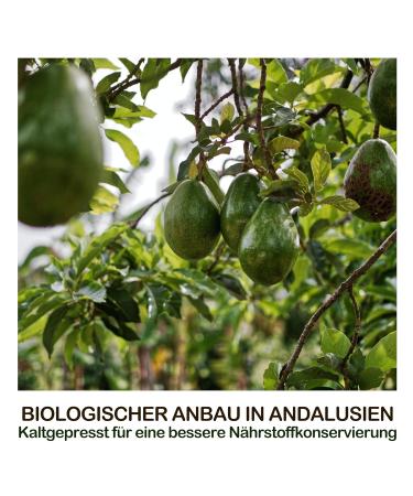 Organic Avocado Oil - Multi-Purpose Moisturizer for Face Body Baby Skin & Hair | 1000 ml | Rich in Vitamins & Anti-Aging Benefits - Buy Online on GoSupps.com