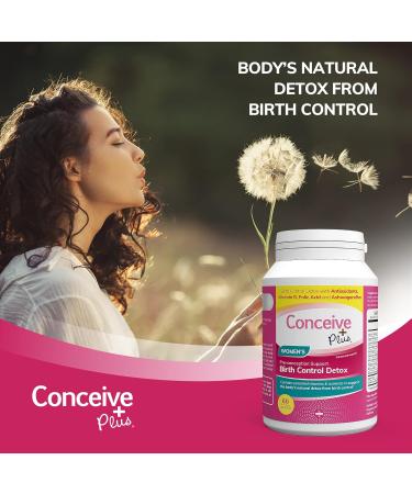 CONCEIVE PLUS Birth Control Detox Supplement - Prenatal Vitamins for Women | Hormone Balance & Ovarian Health | Essential for Conception | 60 Capsules - Buy Online on GoSupps.com