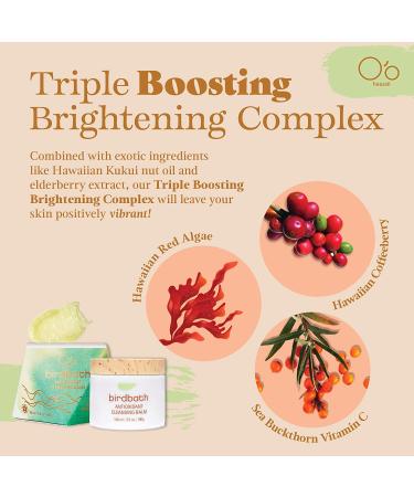 O o Hawaii Birdbath Antioxidant Cleansing Balm - 3.5 oz (100g) | Nourish & Hydrate Skin - Buy Online on GoSupps.com