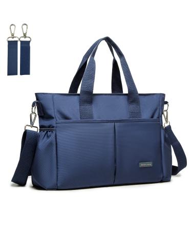 ROYAL FAIR Nappy Changing Bags Baby Changing Bag For Mom And Dad Portable Messenger Tote Bag With Pram Clips Maternity Diaper Bag Travel Tote Bag (Royal Blue Medium) 40x28 x12.8 CM Royal Blue