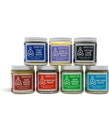 Green Pain Relief Skin Salve 4oz - All-Natural Formula for Arthritis, Sore Muscles & Bruises - Rapid Relief - Pack of 1 - Buy Online on GoSupps.com
