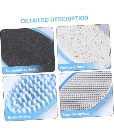 Housoutil 4 1 Handle Nail Brush Foot Exfoliator Foot Scrub Pedicure Tools Foot Pumice Nails Cleaner Pumice Stone Callus Fingernail Scrub Brush Pedicure Foot File Rubbing Feet - Buy Online on GoSupps.com