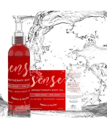 Buy Sense Relaxing Organic Body Oil - 100% Hypoallergenic Massage & Aromatherapy Oil Made in USA | Natural Skin Moisturizer 4 Fl Oz - Buy Online on GoSupps.com