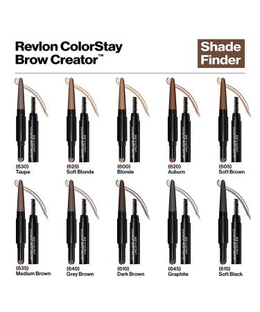 Revlon ColorStay Brow Creator Eyebrow Pencil & Powder 2-in-1 610 Dark Brown - Buy Online on GoSupps.com