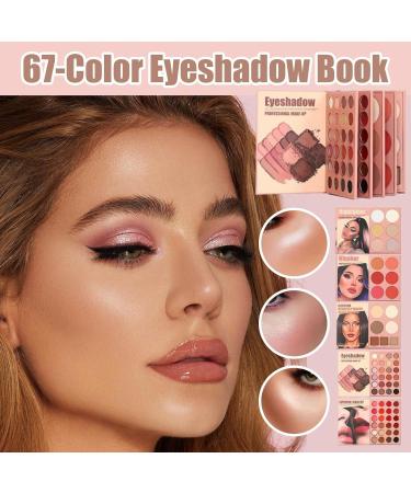 ETUCYNG Colorful Makeup Palette 67 Colors Eyeshadow Blush Palette Book Multifunctional Cosmetic Coloring Board Makeup Kit for Adults Women Girls Artists Lovers Friends Woman - Buy Online on GoSupps.com