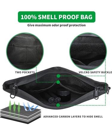 Smell Proof Bag Kit - Black | Odor Proof Pouch, Stash Storage Container, Box | Upgrade to Smellproof Case for Ultimate Smell Protection - Buy Online on GoSupps.com