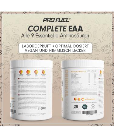 Buy EAA Powder 2x500g - Essential Amino Acids Vegan Tropical Fruits Flavor 12 500mg EAAs for Optimal Recovery & Performance - Buy Online on GoSupps.com