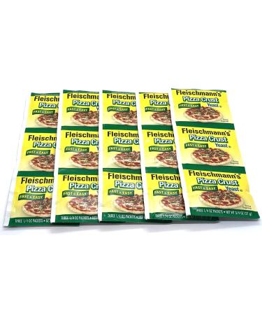Fleischmann's Yeast Pizza 0.25oz Pouches - 3 Count (Pack of 5) - Buy Online on GoSupps.com