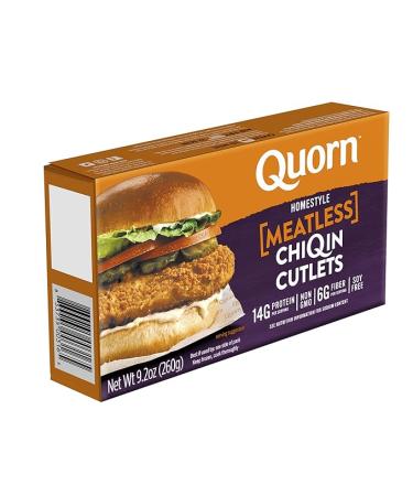 Quorn Meatless Chiqin Cutlets 9.38 oz - Plant-Based Protein for Meat-Free Meals - Buy Online on GoSupps.com