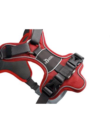 HUNTER DIVO Dog Harness - Medium 56-73 cm Red/Grey | International Shipping Available - Buy Online on GoSupps.com