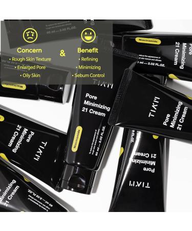 TIAM Pore Minimizing 21 Cream - Niacinamide 5% & Natural BHA 2.1% Moisturizer for Oily Skin | Minimize Large Pores | 2.02 Fl Oz - International Shipping Available - Buy Online on GoSupps.com
