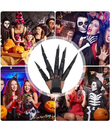 Halloween Articulating Fingers Decoration Flexible Articulating Finger Extensions Scary Cosplay Accessories Finger Extension Witch Ghost Gloves Claws Extender Wearable Skeleton Bone Claw Hand Mantis Claw Black Left Hand - Buy Online on GoSupps.com