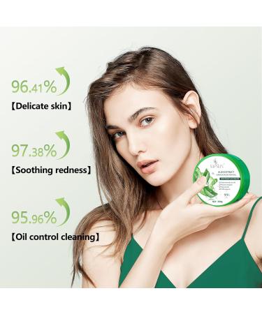 100% Pure Aloe Vera Gel - Soothing Moisturizer & Hydrating Gel for Face Body & Hair | Alcohol-Free & Unscented - 10.5oz - Buy Online on GoSupps.com