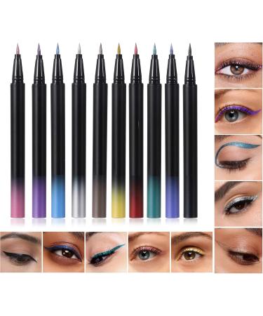  Vawolecy Colored eyeliner highly pigmented metallic liquid eyeliner multi-reflective finish - Buy Online on GoSupps.com