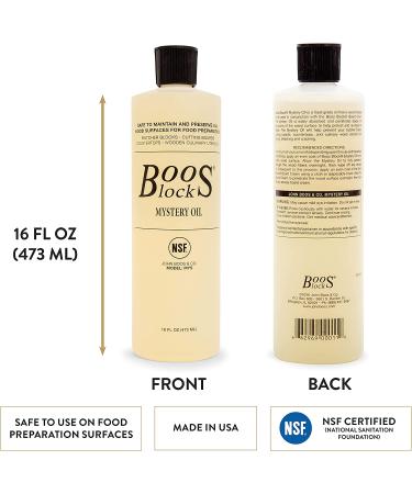 John Boos MYSB Mystery Butcher Block Oil - 16oz Bottle - Buy Online on GoSupps.com