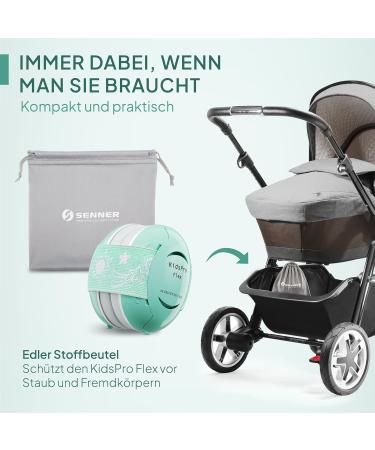 Senner Kidspro Flex | High-Quality Kids Earmuffs for Toddlers | Flexible Hearing Protection for Everyday Life Parties & Sports | Turquoise Noise-Cancelling Headphones - Buy Online on GoSupps.com