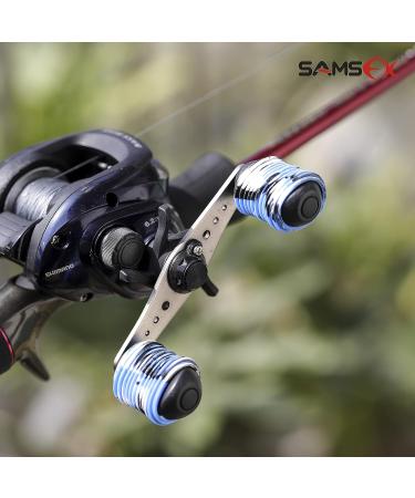 SAMSFX Rubber Reel Handle Grip Sleeve - 12PCS Non-Slip Baitcaster Knob Covers in 6 Colors - Buy Online on GoSupps.com