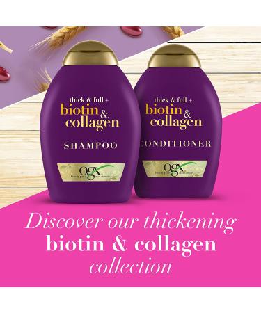 OGX Thick & Full Biotin & Collagen Shampoo & Conditioner Set 13 Fl Oz (Pack of 2) - Purple - Buy Online on GoSupps.com