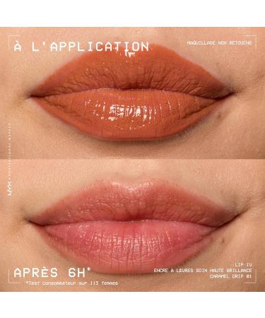 NYX Professional Makeup Lip IV Gloss up to 12h hydration highly pigmented shiny finish Caramel Drip - Buy Online on GoSupps.com