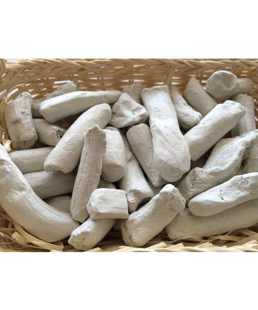 WHITE Pressed clay chunks natural for eating (food) 4 oz (110 g) - Buy Online on GoSupps.com