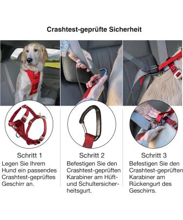 Kurgo Tru-Fit Dog Harness - Crash Tested Car Seat Belt for Dogs 2-5 kg Size M Purple - Safe & Comfortable Travel - Buy Online on GoSupps.com