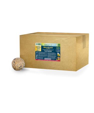Erdtmanns - 60 Meisenkn del plus protein (with insects) without a network for wild birds i premium range i high protein content i valuable ingredients i environmentally friendly i large amount